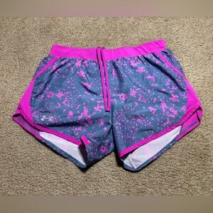 Under armour Purple Patterned Running Shorts Women’s Size Small